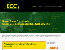 Tablet Screenshot of bordercraneconsultants.com.au